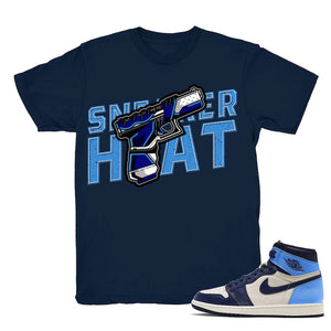Sneaker Heat - Retro 1 UNC 2019 Match Navy Tee Shirts