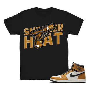 Sneaker Heat - Retro 1 Rookie of the Year Match Black Tee Shirts
