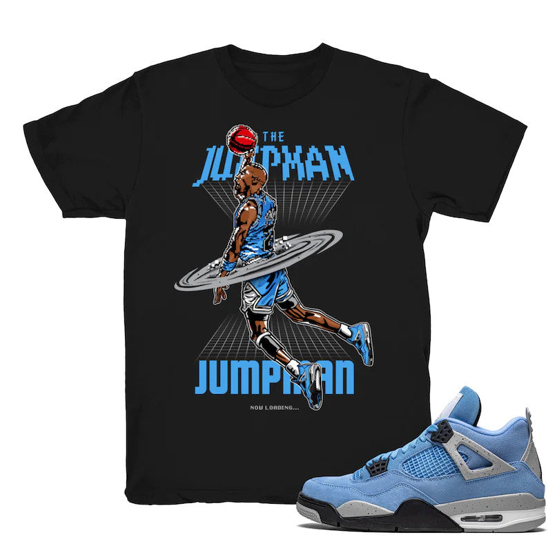 In The Game - Retro 4 UNC 2021 Match Black Tee Shirts