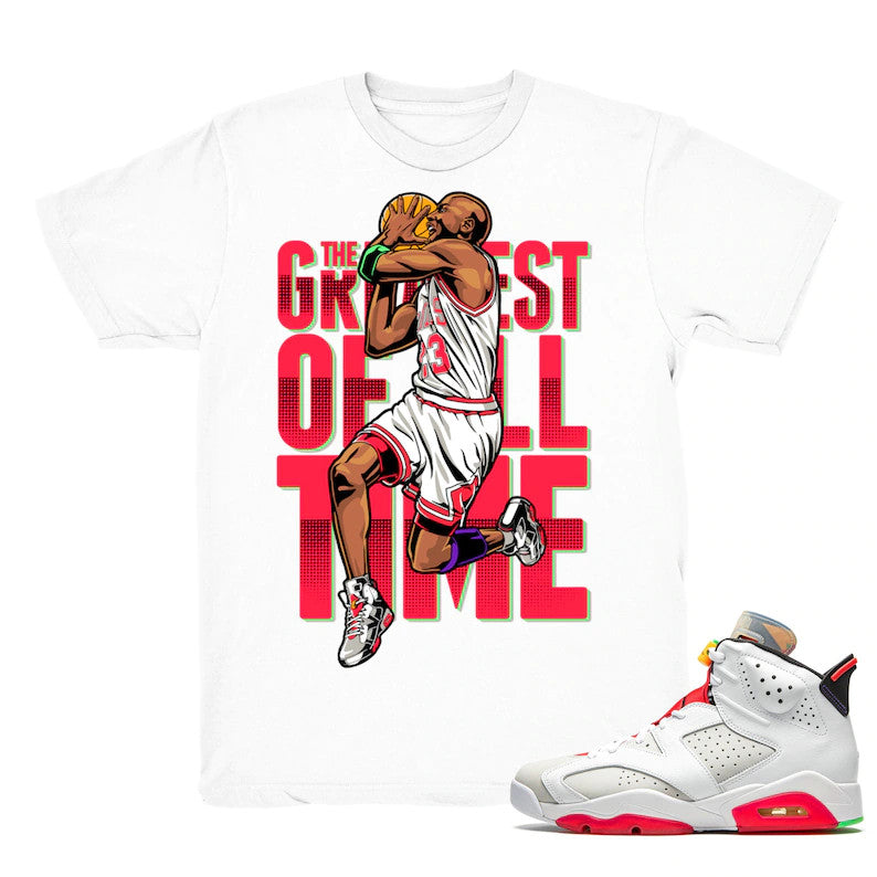 The Greatest - Retro 6 Hare 2020 Match White Tee Shirts