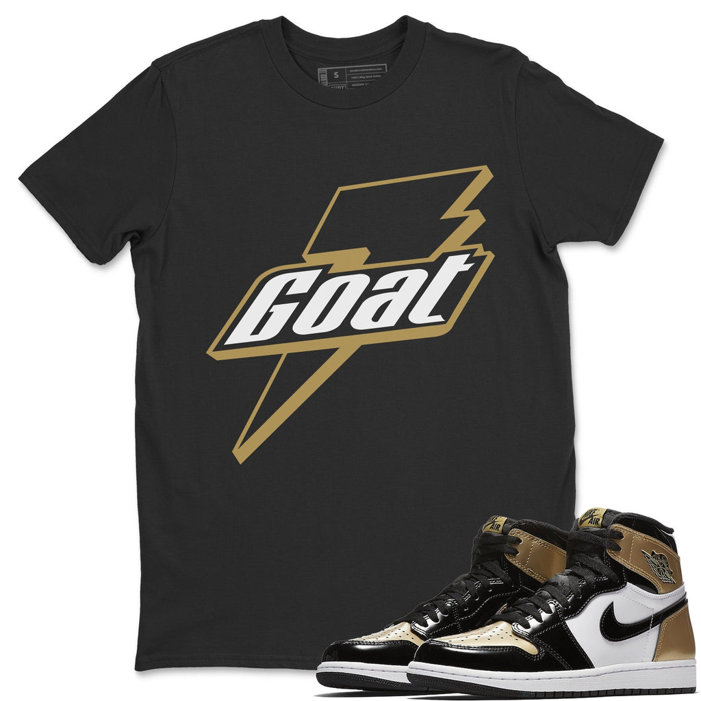 Goat Match Black Tee Shirts | Gold Toe