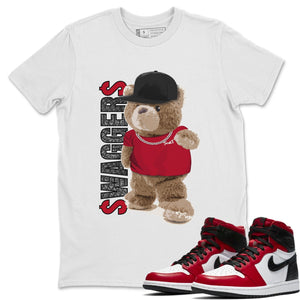 Bear Swaggers Match White Tee Shirts | Satin Red