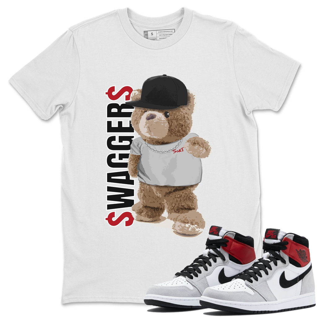 Bear Swaggers Match White Tee Shirts | Smoke Grey