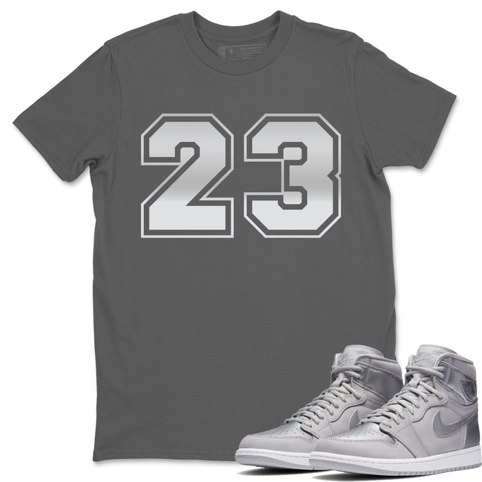 23 Number Match Cool Grey Tee Shirts | Tokyo