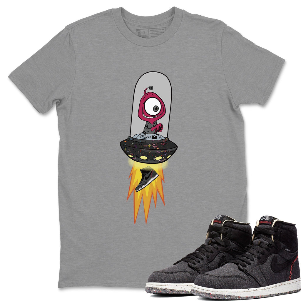 Alien Match Heather Grey Tee Shirts | Zoom Crater