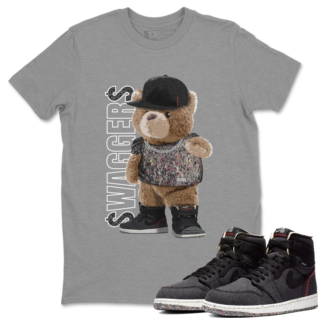 Bear Swaggers Match Heather Grey Tee Shirts | Zoom Crater