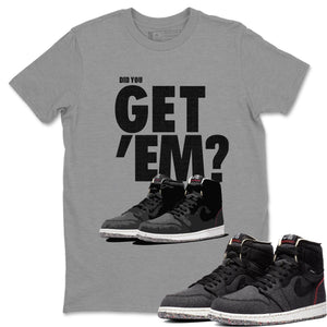 Did You Get 'Em Match Heather Grey Tee Shirts | Zoom Crater