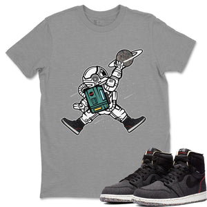 Space Jump Match Heather Grey Tee Shirts | Zoom Crater