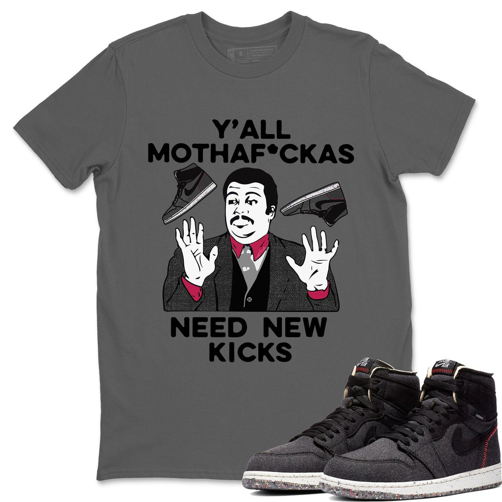 Y'all Need New Kicks Match Cool Grey Tee Shirts | Zoom Crater