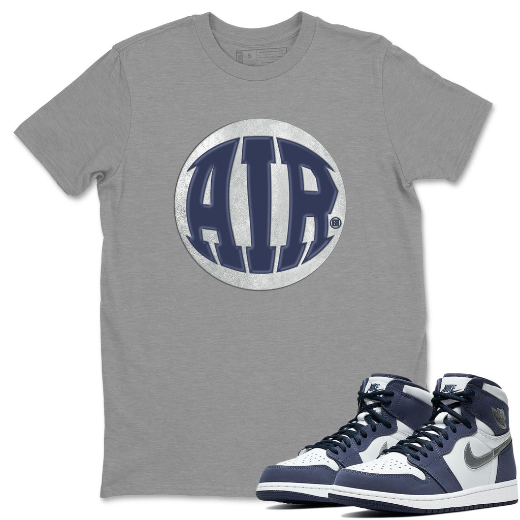 Air Match Heather Grey Tee Shirts | Midnight Navy