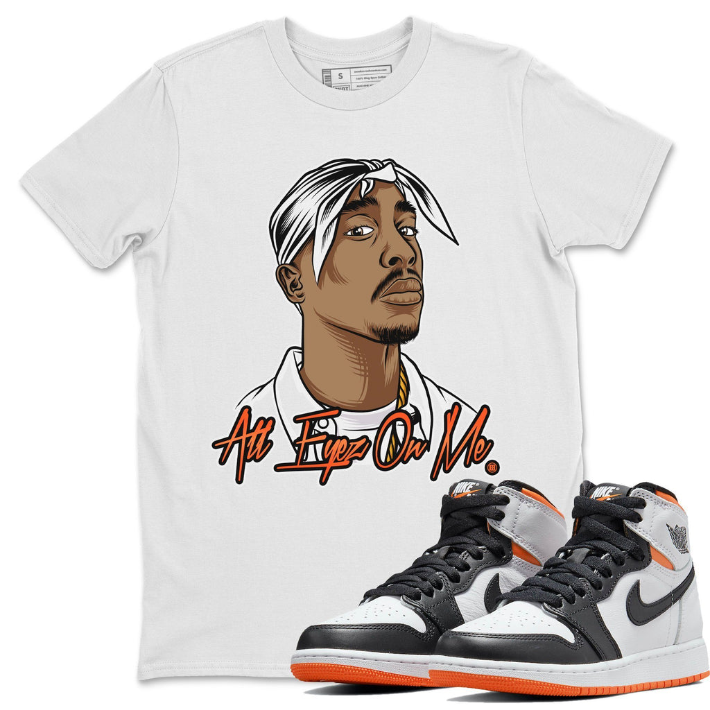 All Eyez On Me Match White Tee Shirts | Electro Orange