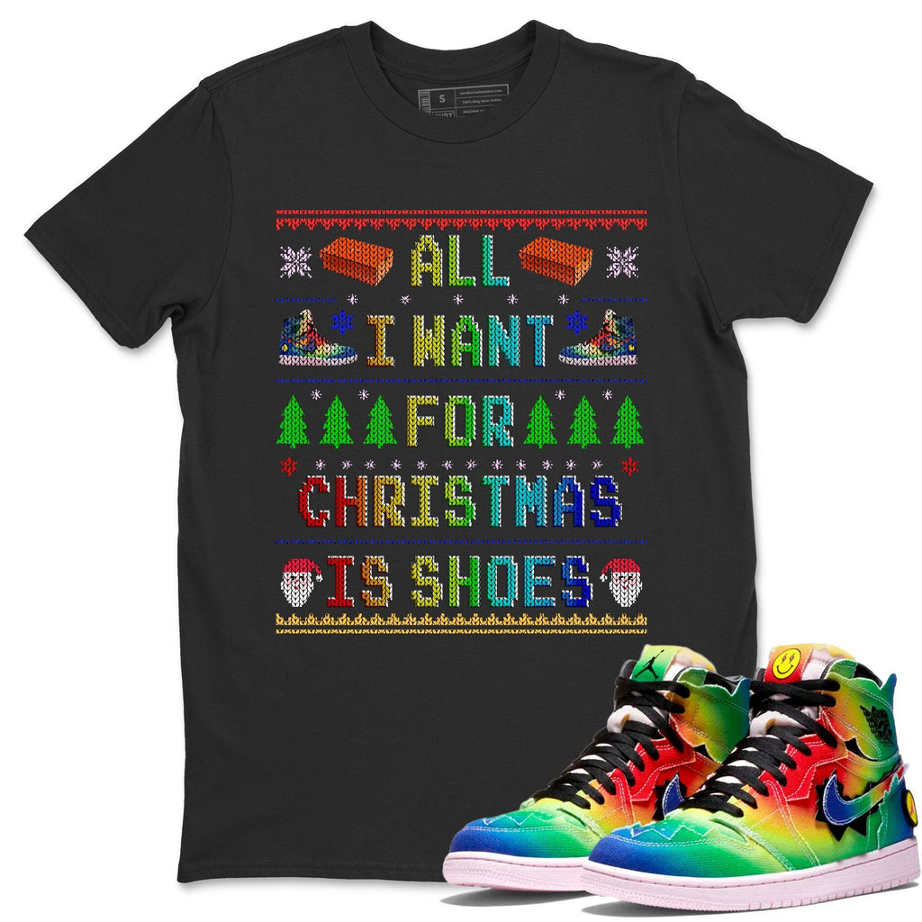 All I Want For Christmas Is Shoes Match Black Tee Shirts | J Balvin