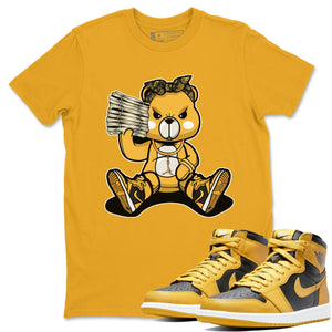 Bad Baby Bear Match Gold Tee Shirts | Pollen