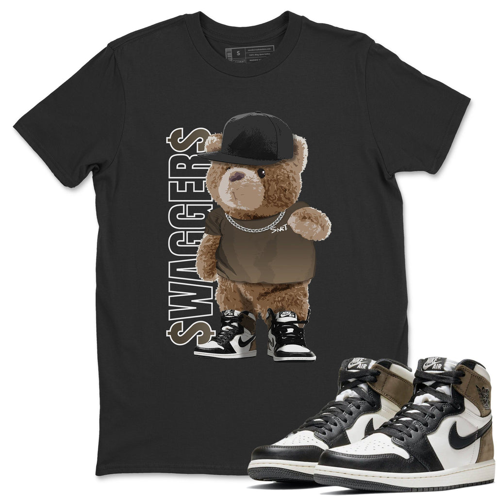 Bear Swaggers Match Black Tee Shirts | Dark Mocha