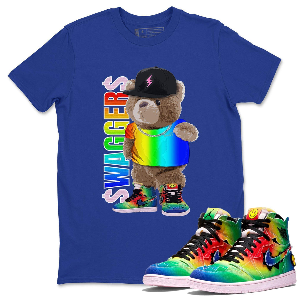 Bear Swaggers Match Royal Blue Tee Shirts | J Balvin