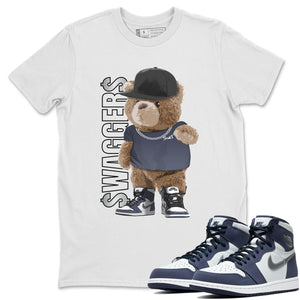 Bear Swaggers Match White Tee Shirts | Midnight Navy