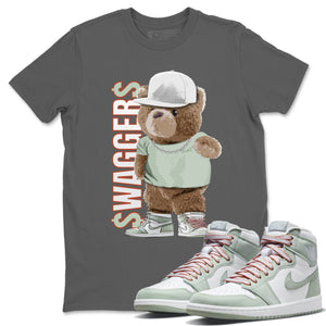 Bear Swaggers Match Cool Grey Tee Shirts | Seafoam