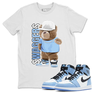 Bear Swaggers Match White Tee Shirts | University Blue