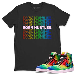 Born Hustler Match Black Tee Shirts | J Balvin