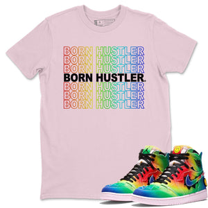Born Hustler Match Pink Tee Shirts | J Balvin