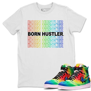 Born Hustler Match White Tee Shirts | J Balvin