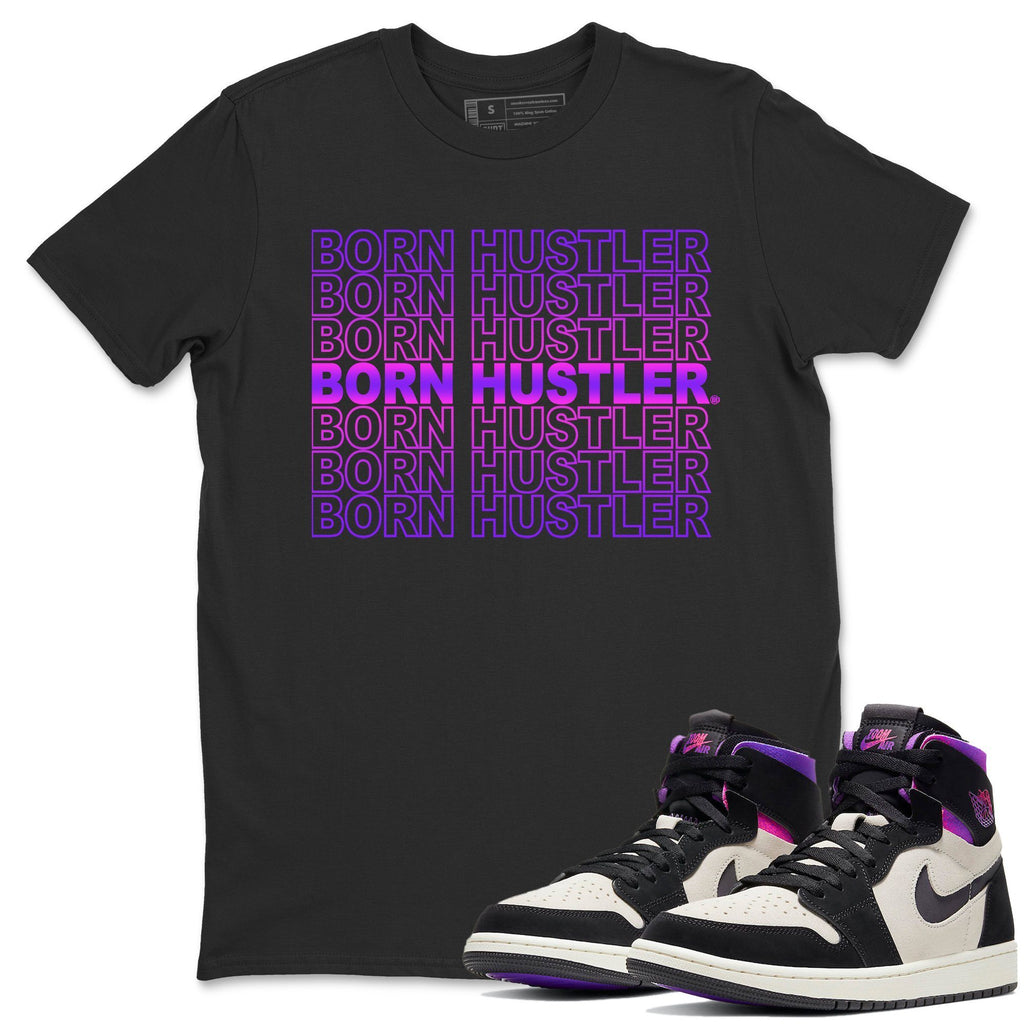 Born Hustler Match Black Tee Shirts | Zoom Comfort Psg