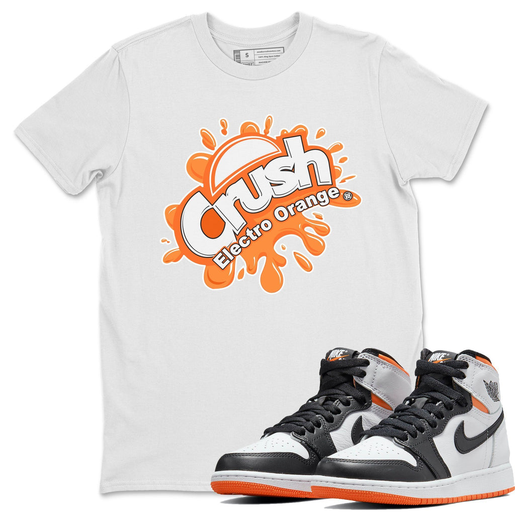 Crush Match White Tee Shirts | Electro Orange