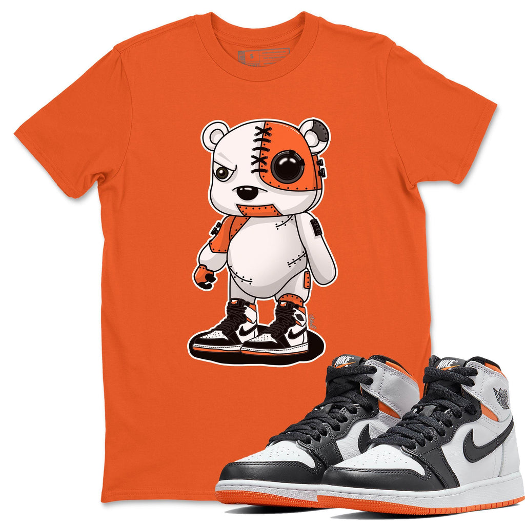 Cyborg Bear Match Orange Tee Shirts | Electro Orange