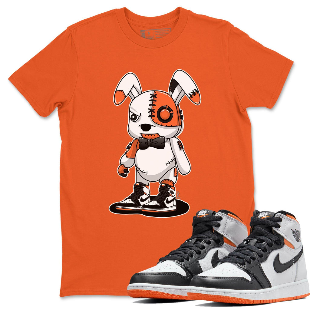 Cyborg Bunny Match Orange Tee Shirts | Electro Orange