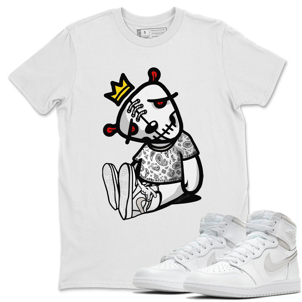 Dead Dolls Match White Tee Shirts | Neutral Grey