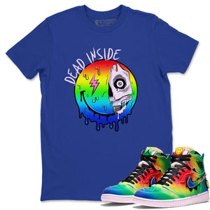 Dead Inside Match Royal Blue Tee Shirts | J Balvin