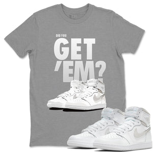Did You Get 'Em Match Heather Grey Tee Shirts | Neutral Grey