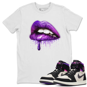 Dripping Lips Match White Tee Shirts | Zoom Comfort Psg