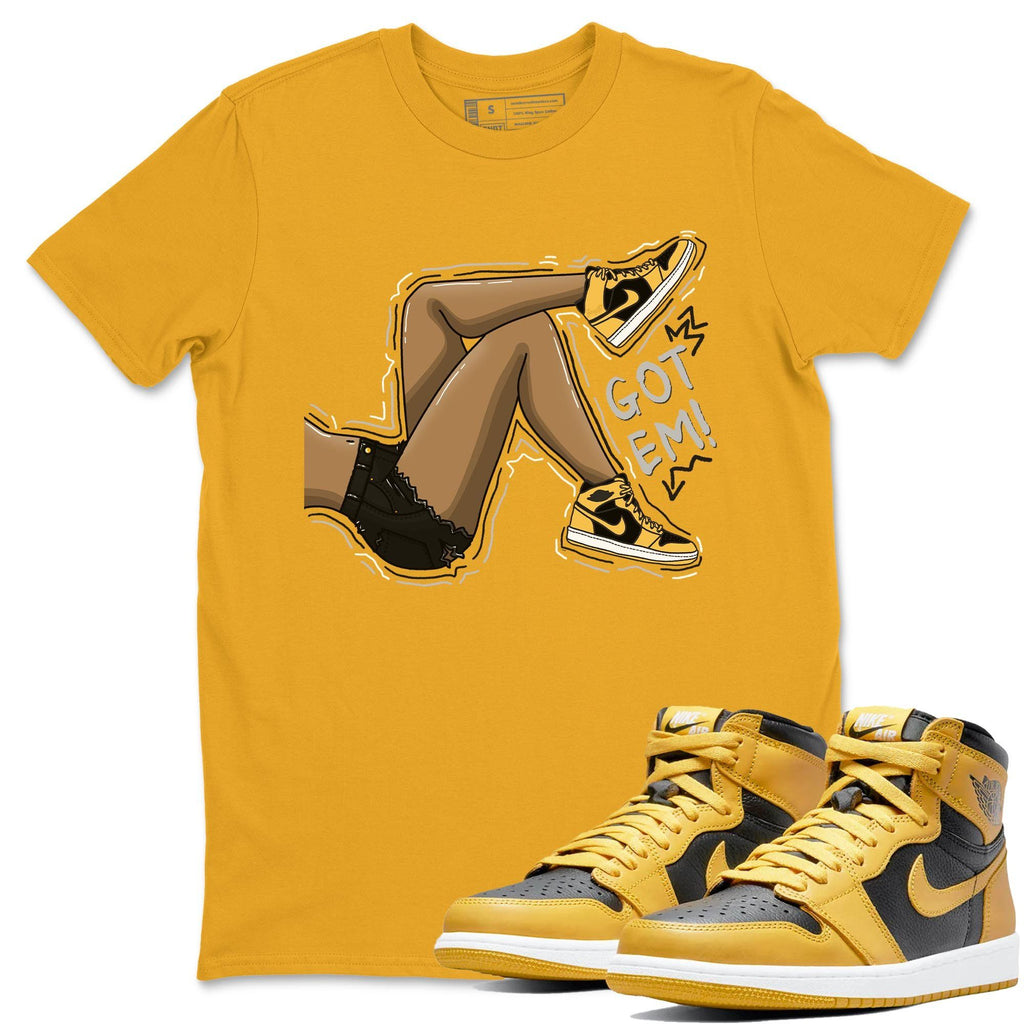 Got Em Legs Match Gold Tee Shirts | Pollen