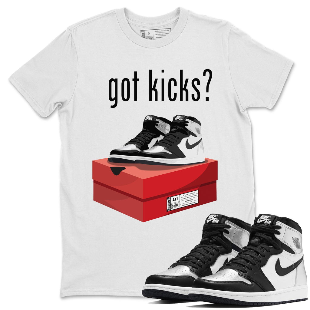 Got Kicks Match White Tee Shirts | Silver Toe