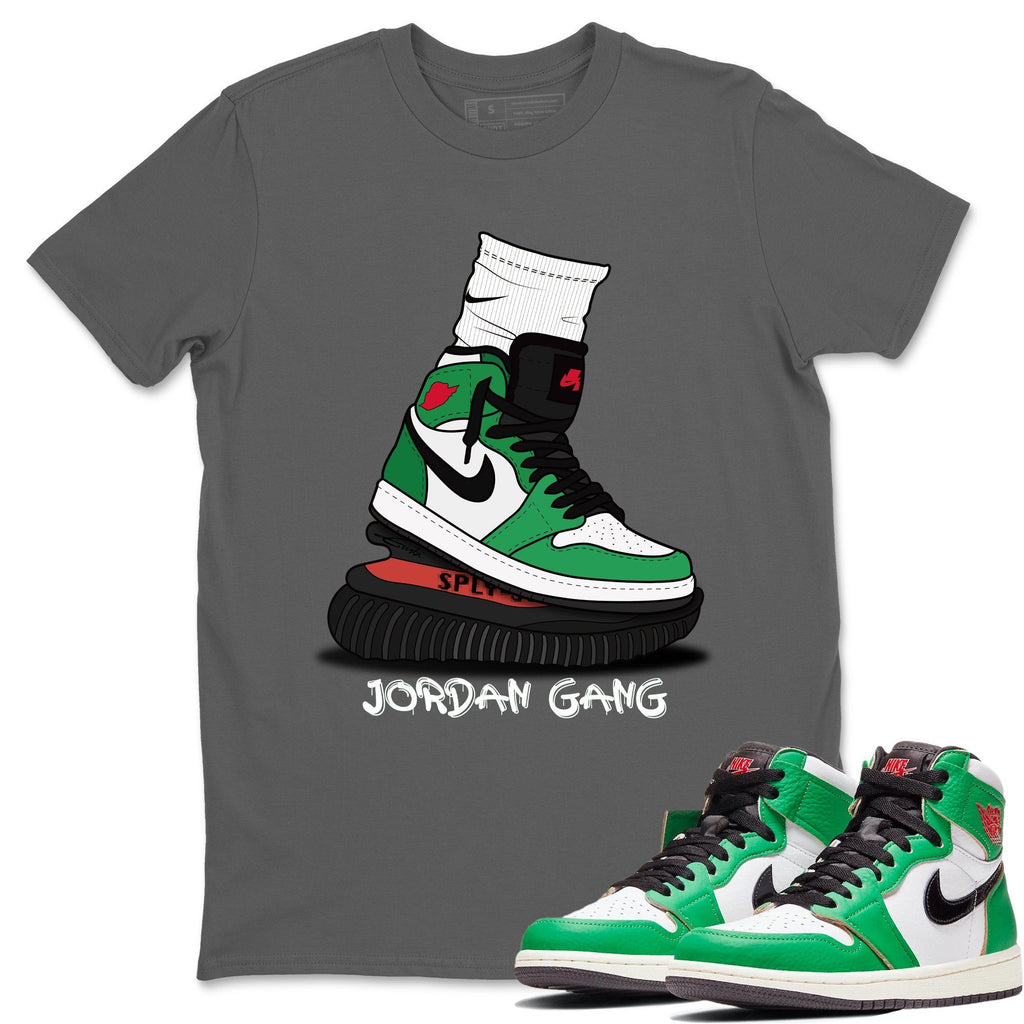 J Gang Match Cool Grey Tee Shirts | Lucky Green