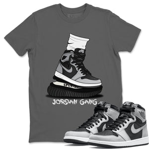 J Gang Match Cool Grey Tee Shirts | Shadow 2.0