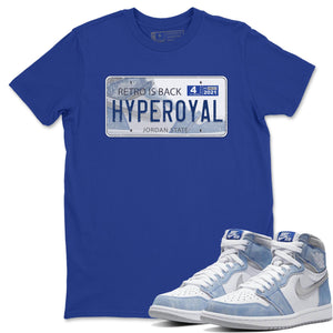 J Plate Match Royal Blue Tee Shirts | Hyper Royal