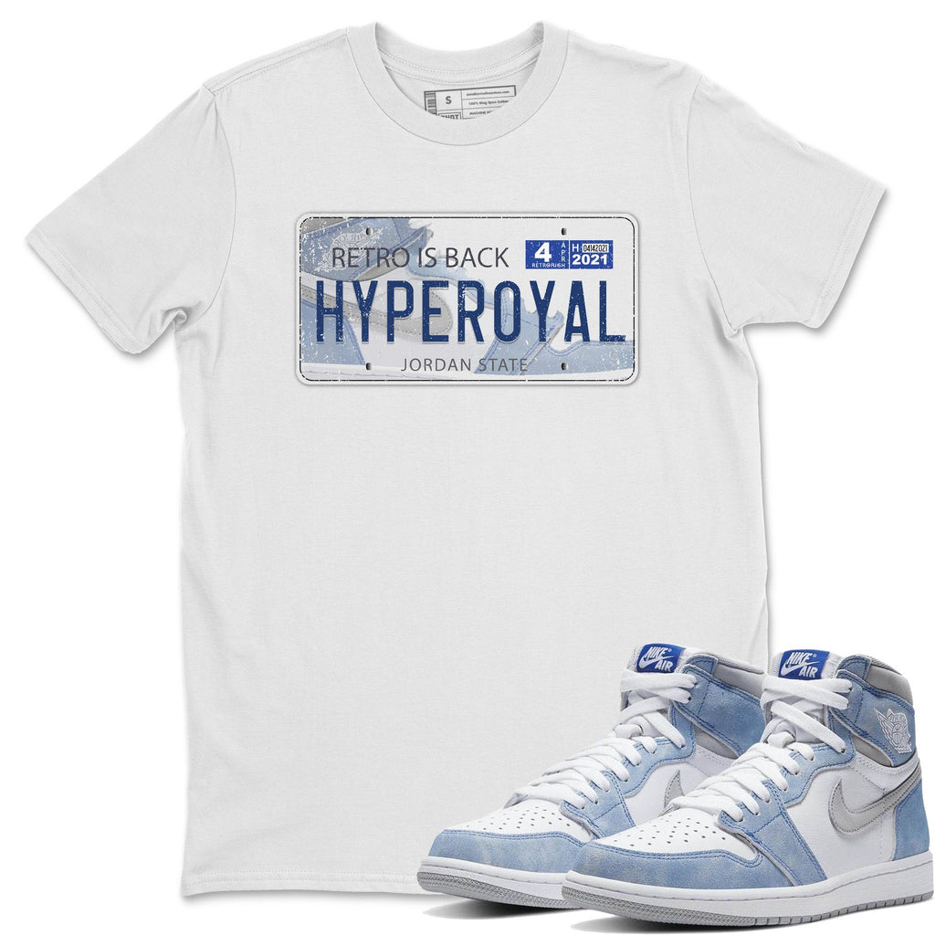 J Plate Match White Tee Shirts | Hyper Royal