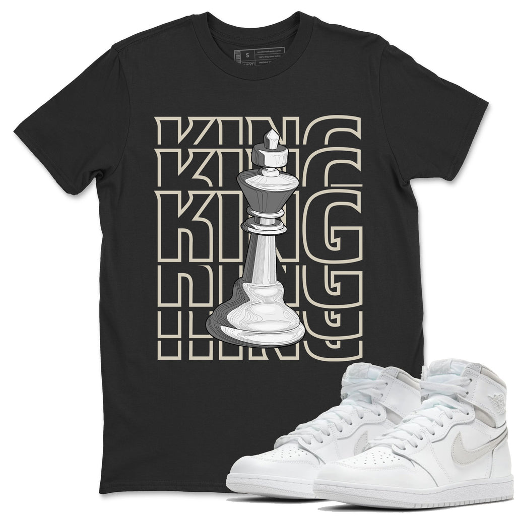 King Match Black Tee Shirts | Neutral Grey