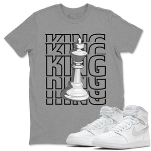 King Match Heather Grey Tee Shirts | Neutral Grey