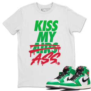 Kiss My Ass Match White Tee Shirts | Lucky Green