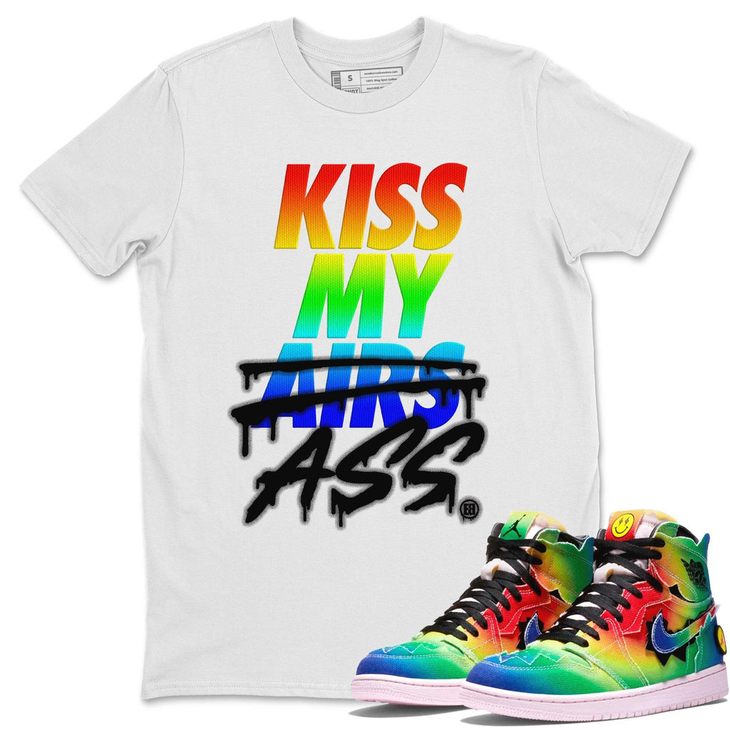 Kiss My Ass Match White Tee Shirts | J Balvin