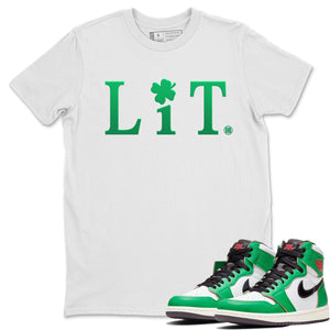 Lit Match White Tee Shirts | Lucky Green