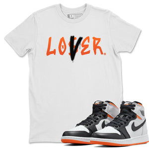 Loser Lover Match White Tee Shirts | Electro Orange