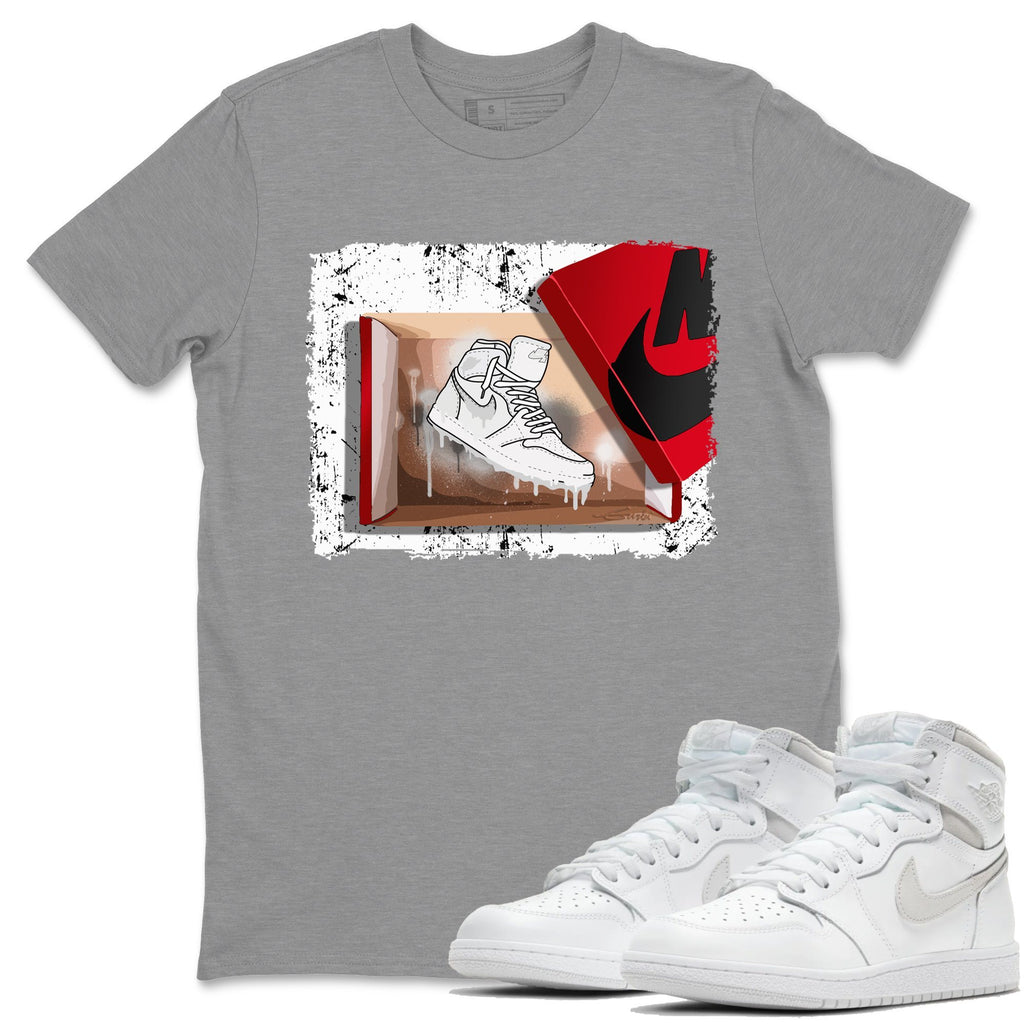 New Kicks Match Heather Grey Tee Shirts | Neutral Grey