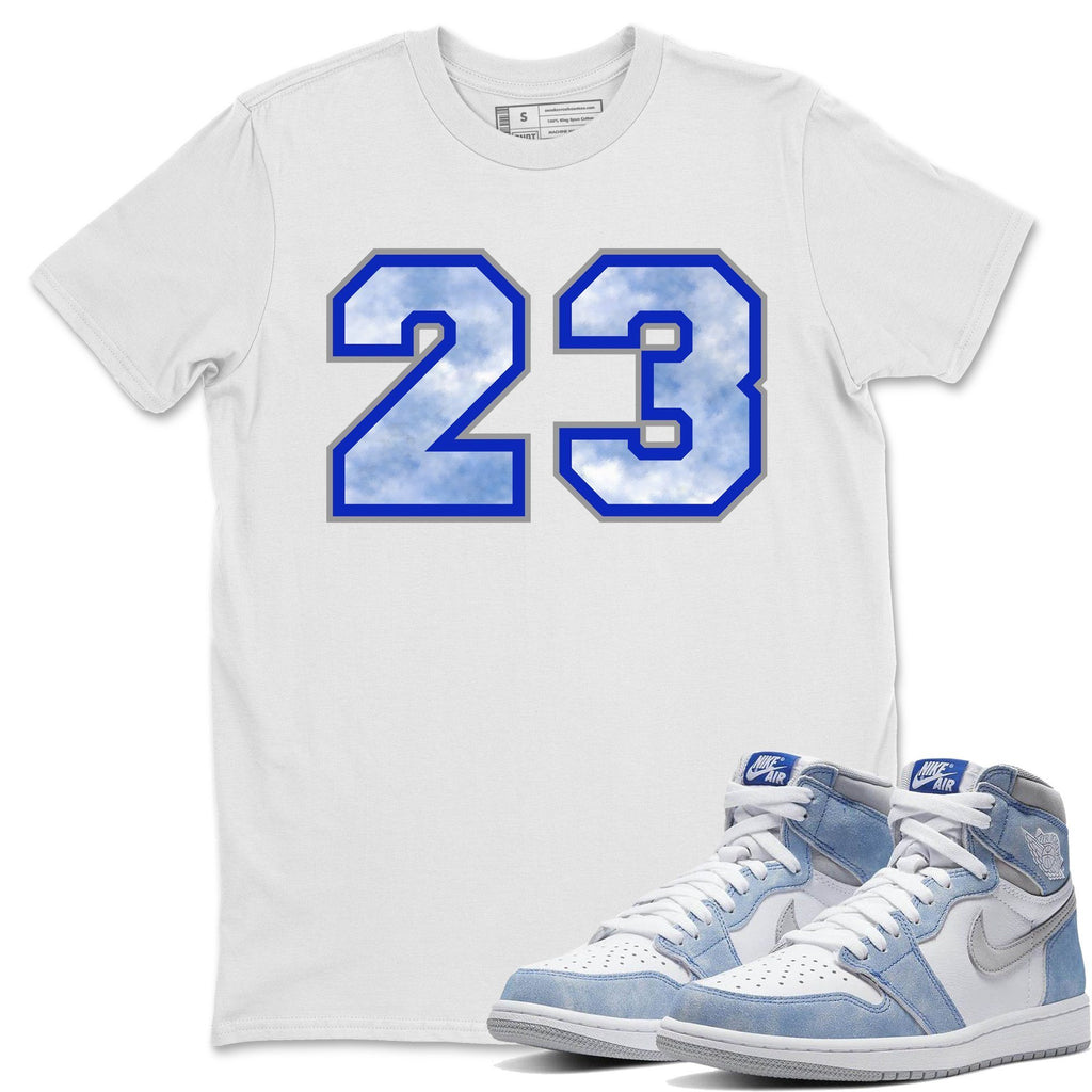 Number 23 Match White Tee Shirts | Hyper Royal