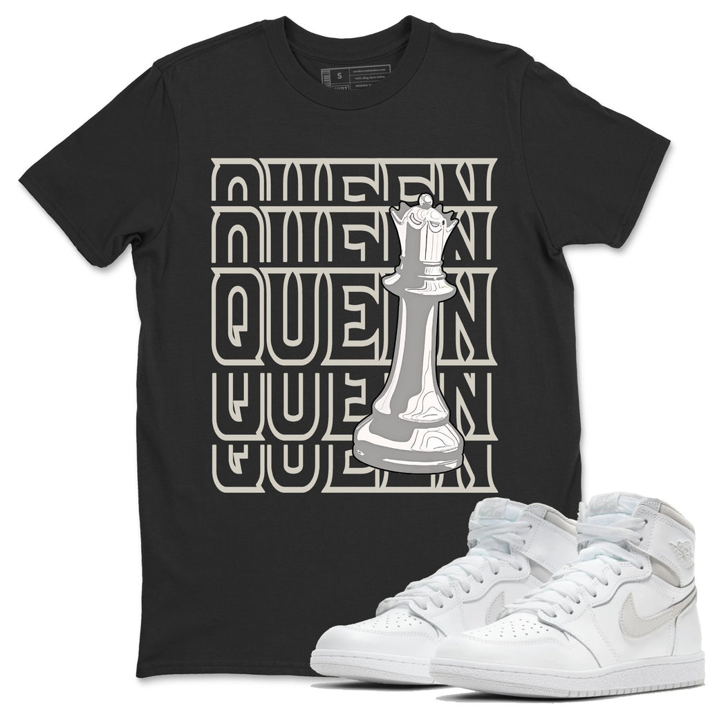 Queen Match Black Tee Shirts | Neutral Grey