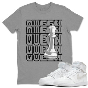 Queen Match Heather Grey Tee Shirts | Neutral Grey