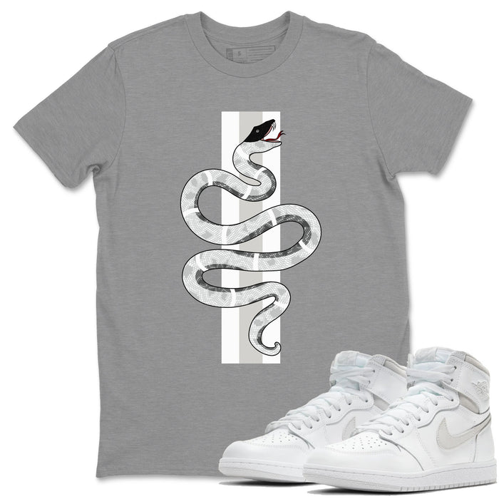 Snake Match Heather Grey Tee Shirts | Neutral Grey